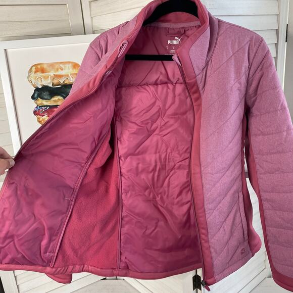 Puma primaloft pink zip up jacket size small NWT - Picture 7 of 12
